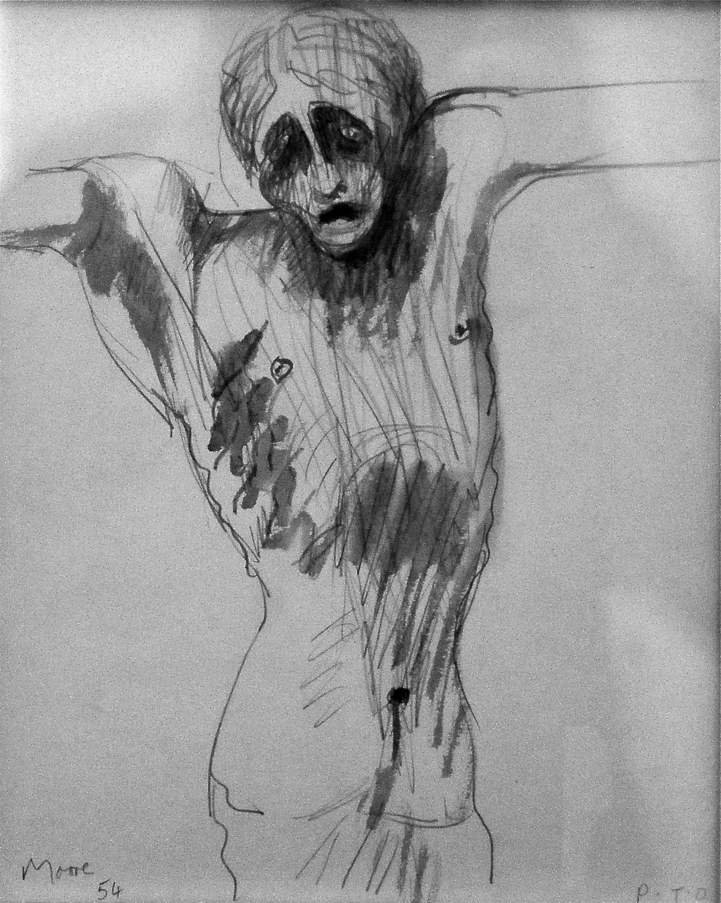 Crucifixión, de Henry Moore (1898-1986) Museo del Vaticano, foto  de Oscar Tenreiro