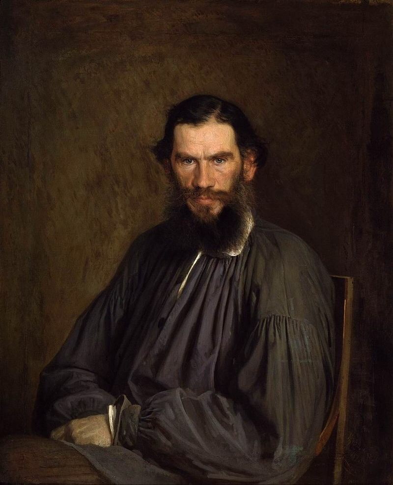 León Tolstoi joven, por el pintor ruso Iván Kramskoi