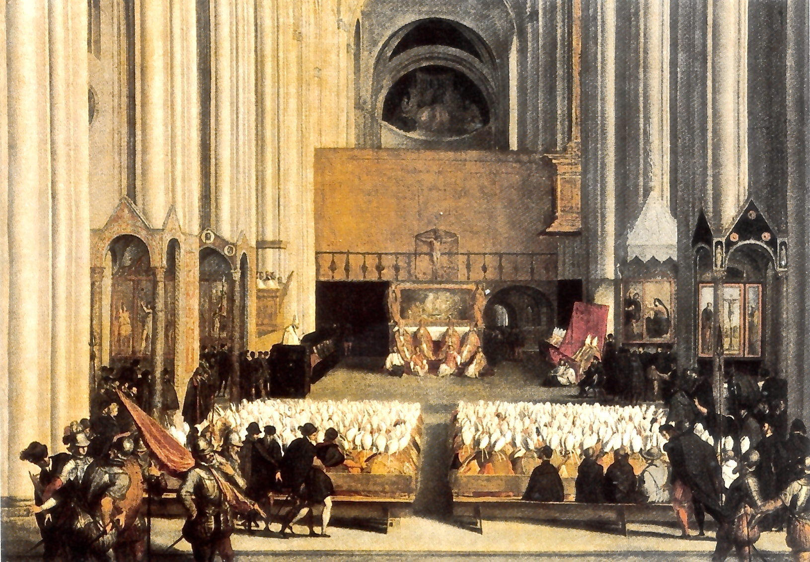 4. Sesión del Concilio de Trento por Tiziano