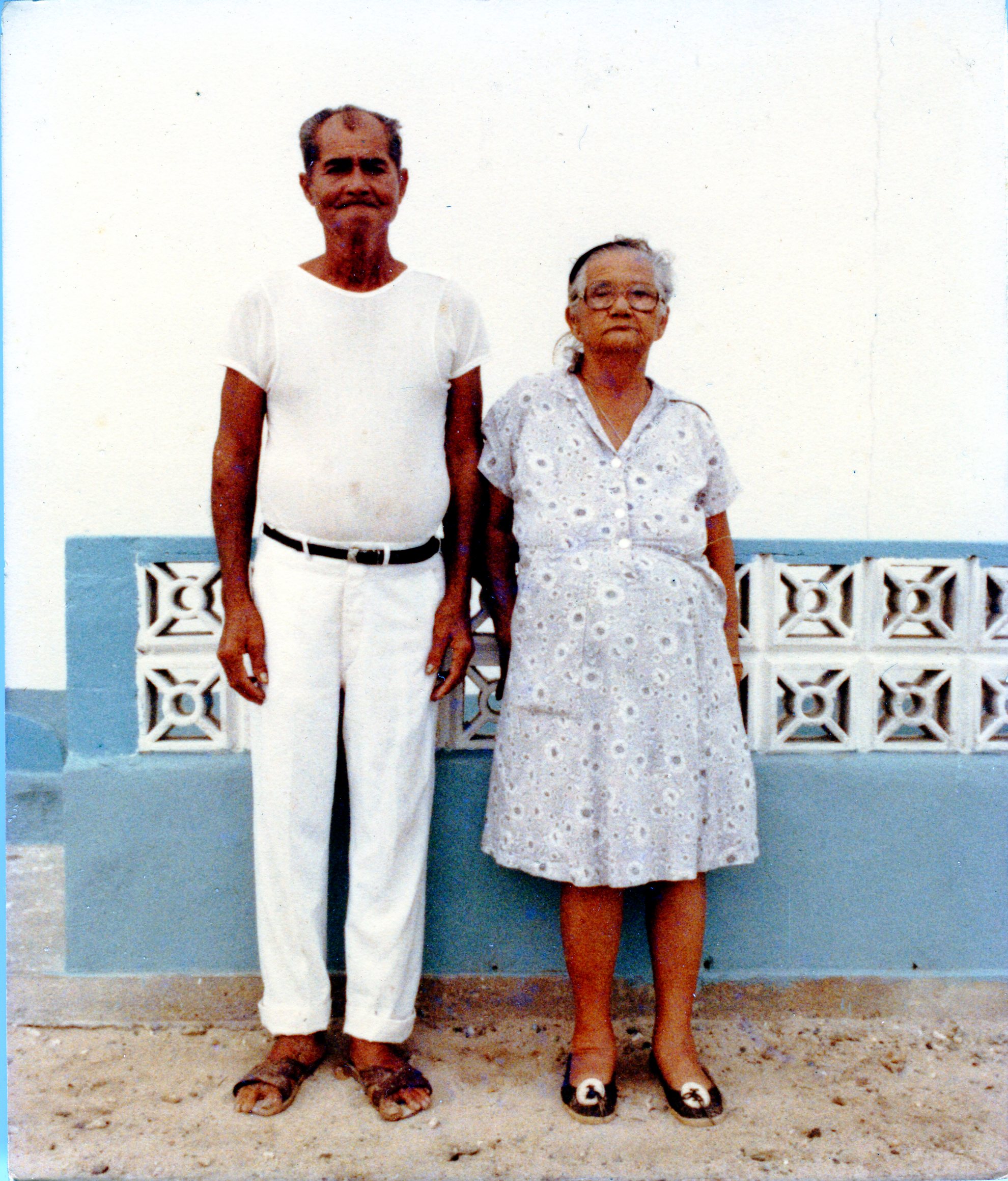 Mercedes Mata y su marido "hace casi treinta años"