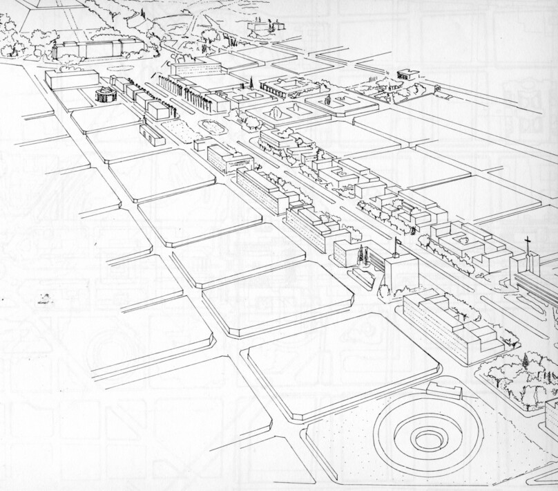 2. Plan Rotival, al fondo el Congreso..