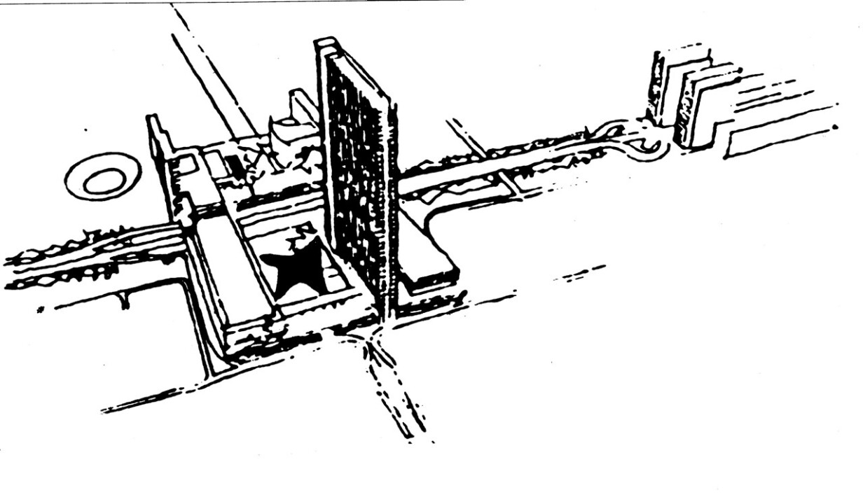 7. Richard Neutra en La Hoyada. Un esquema.