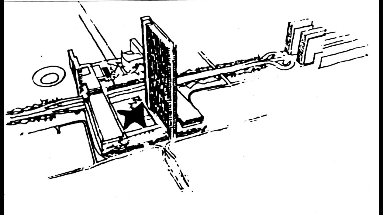 7. Richard Neutra en La Hoyada. Un esquema.