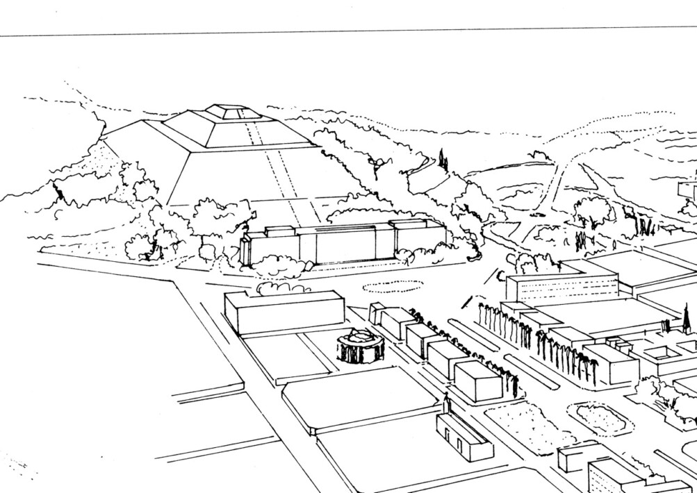 10. Rotival. Remate de la Ave, Bolívar en El Calvario con el Mausoleo al Libertador (1938).