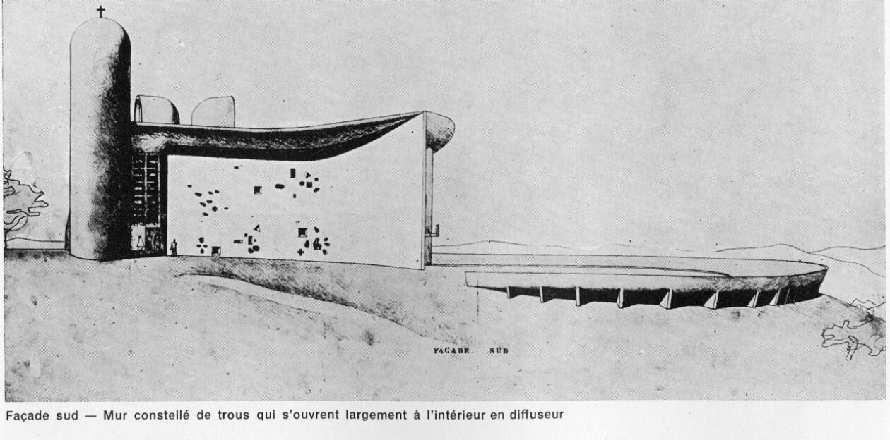 8.Fachada Sur del proyecto inicial