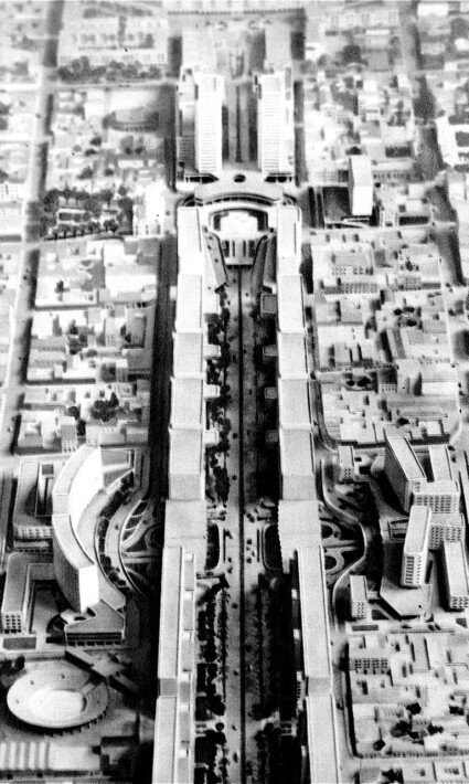 Maqueta de la Ave. Bolivar de 1948