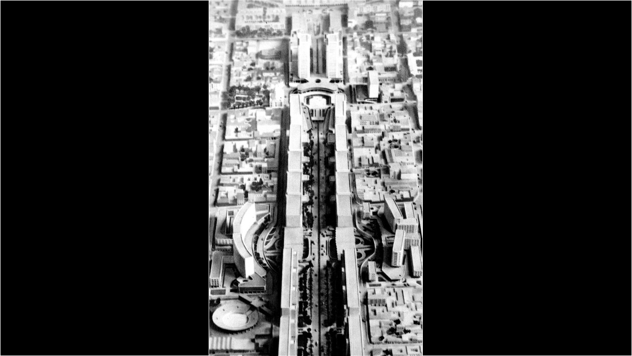 Maqueta de la Ave. Bolivar de 1948