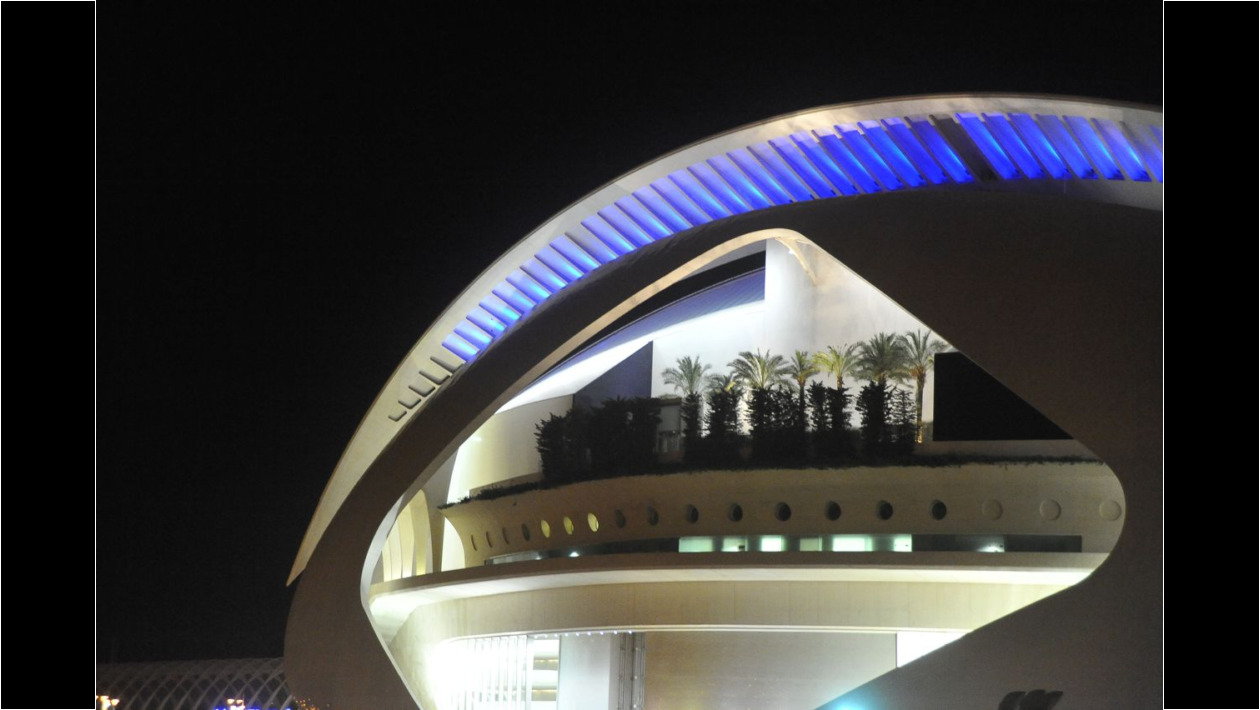 El Teatro de Ópera de Valencia, de Santiago Calatrava.