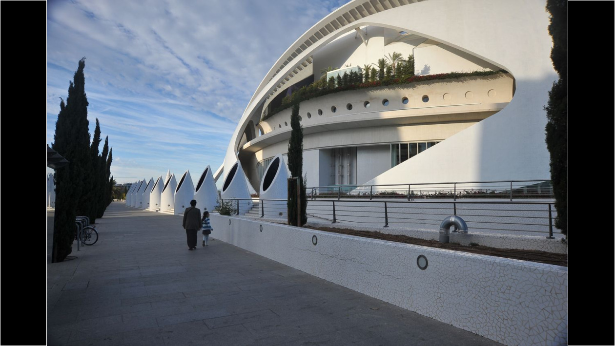 El Teatro de Ópera de Valencia, de Santiago Calatrava.