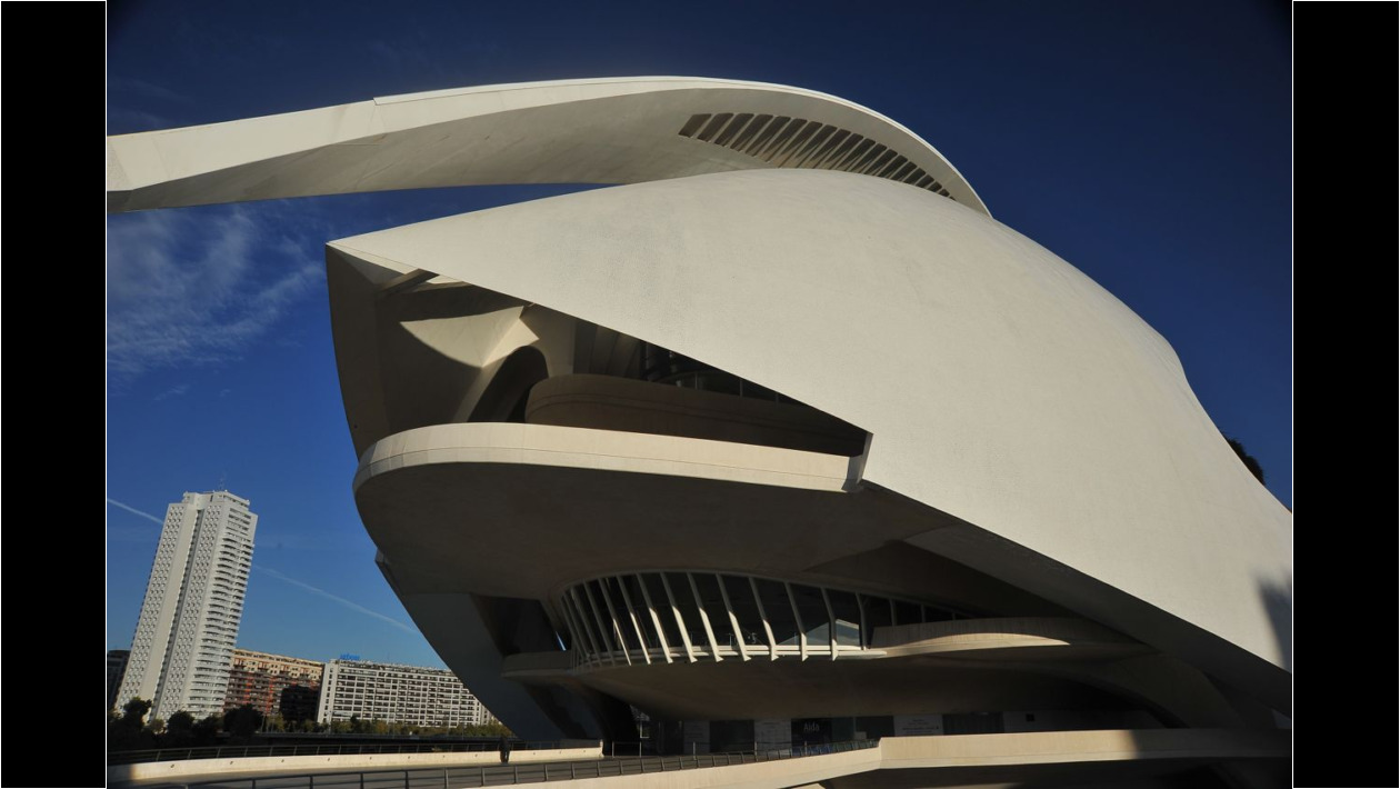 El Teatro de Ópera de Valencia, de Santiago Calatrava.