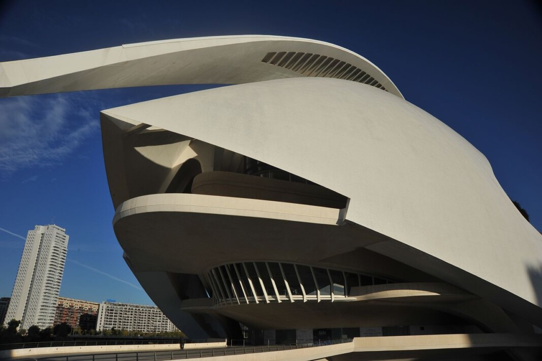 El Teatro de Ópera de Valencia, de Santiago Calatrava.