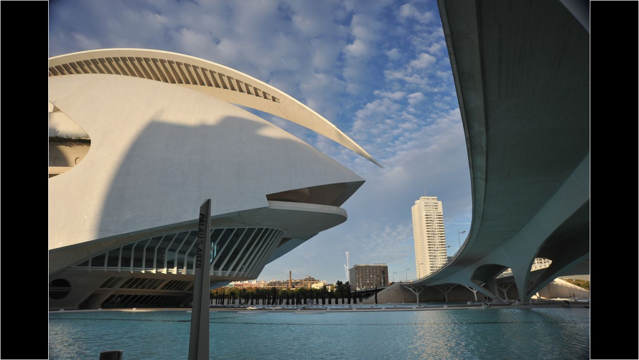 El Teatro de Ópera de Valencia, de Santiago Calatrava.