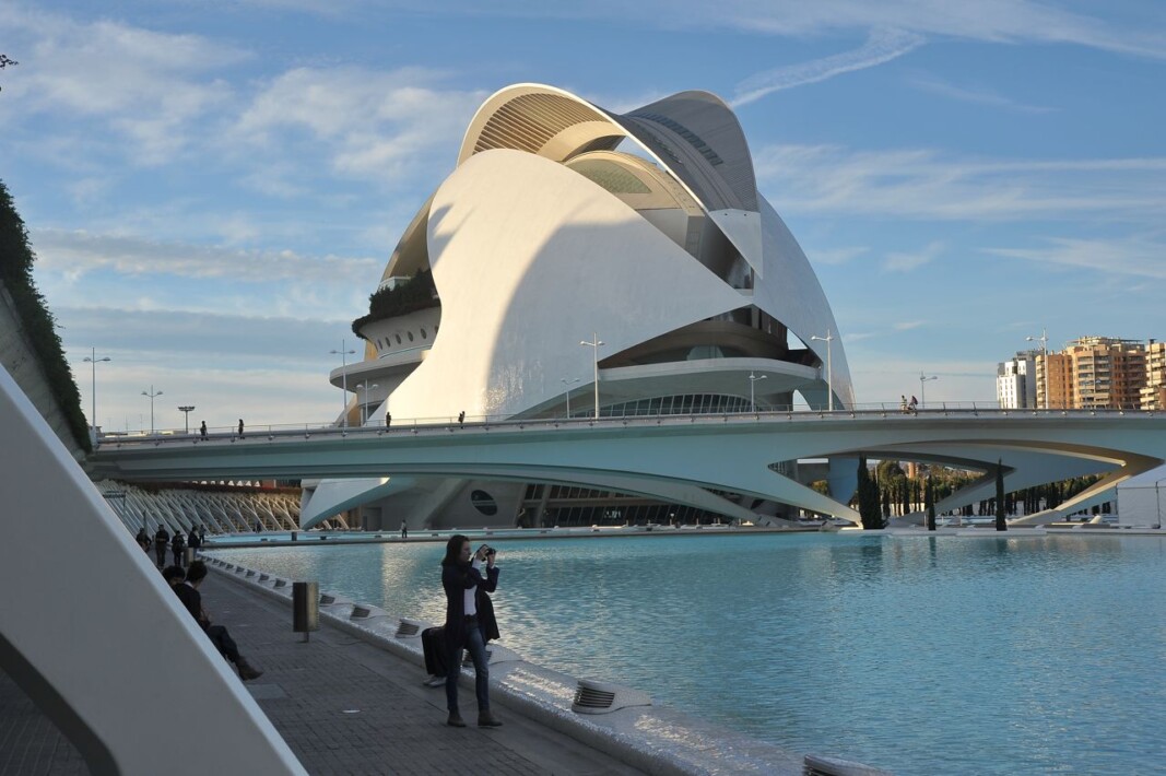 El Teatro de Ópera de Valencia, de Santiago Calatrava.